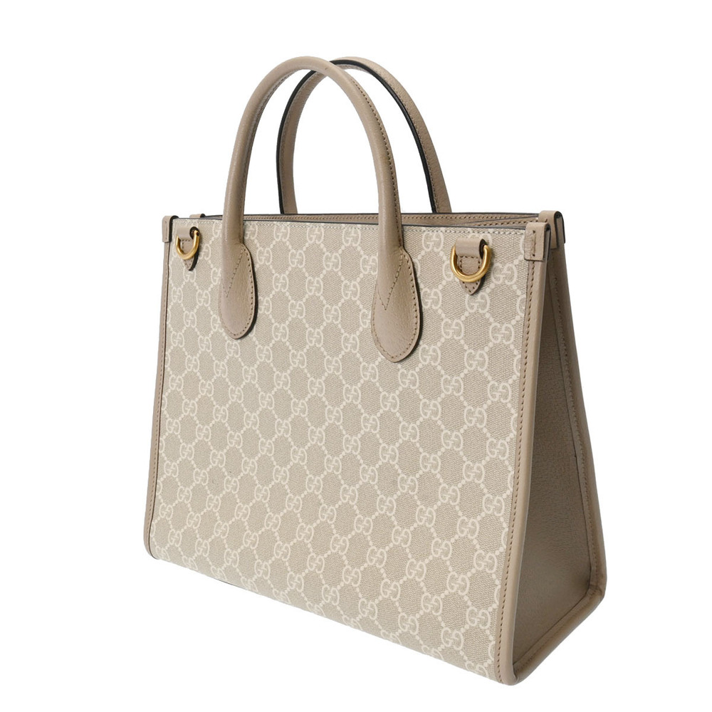 Gucci Beige GG Tote Bag Interlocking